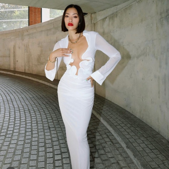 Christopher Esber Dresses & Skirts - Christopher Esber Venus Plunge Dress